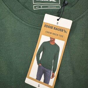 Eddie Bauer Men's Forest Green Crewneck Sweater